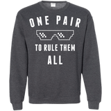 Sweatshirts Dark Heather / Small One pair Crewneck Sweatshirt