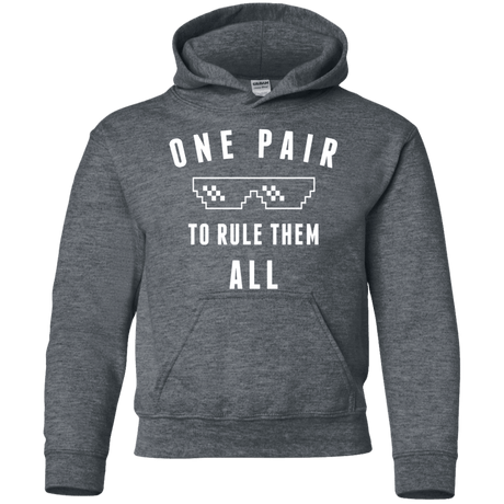 Sweatshirts Dark Heather / YS One pair Youth Hoodie