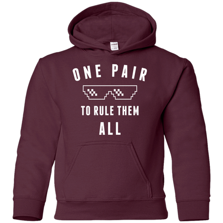 Sweatshirts Maroon / YS One pair Youth Hoodie
