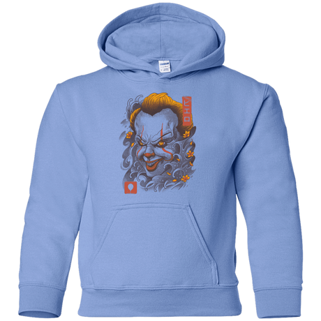 Sweatshirts Carolina Blue / YS Oni Clown Mask Youth Hoodie