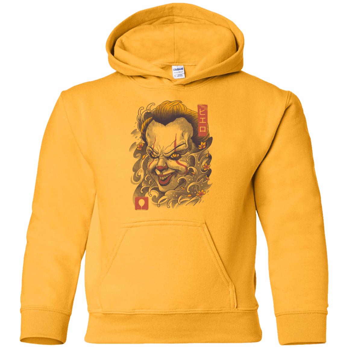 Sweatshirts Gold / YS Oni Clown Mask Youth Hoodie