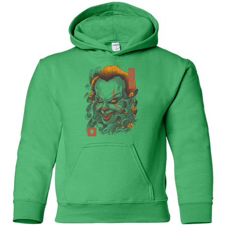 Sweatshirts Irish Green / YS Oni Clown Mask Youth Hoodie