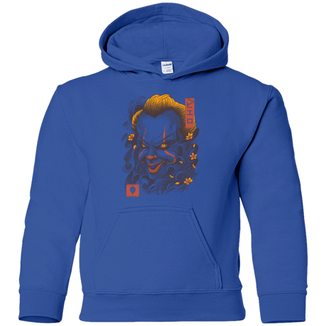 Sweatshirts Royal / YS Oni Clown Mask Youth Hoodie