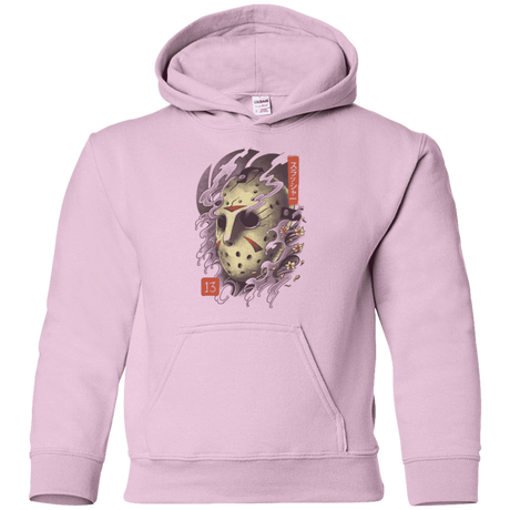 Sweatshirts Light Pink / YS Oni Jason Mask Youth Hoodie