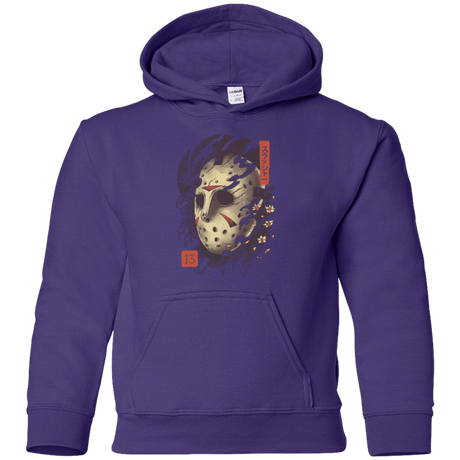Sweatshirts Purple / YS Oni Jason Mask Youth Hoodie
