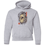 Sweatshirts Sport Grey / YS Oni Jason Mask Youth Hoodie