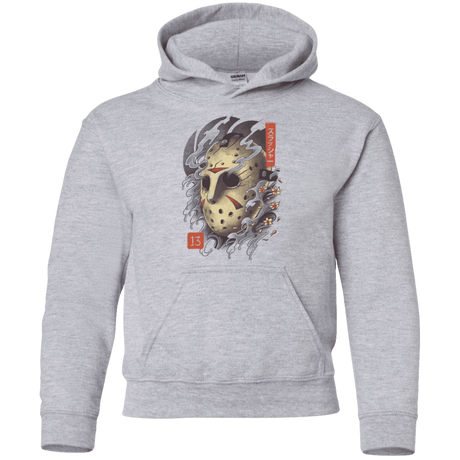 Sweatshirts Sport Grey / YS Oni Jason Mask Youth Hoodie