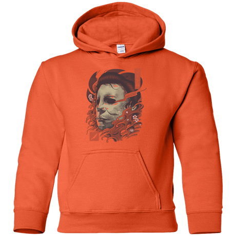 Sweatshirts Orange / YS Oni Slasher Mask Youth Hoodie