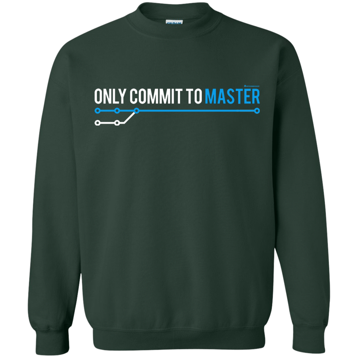 Sweatshirts Forest Green / Small Only Commit To Master Crewneck Sweatshirt