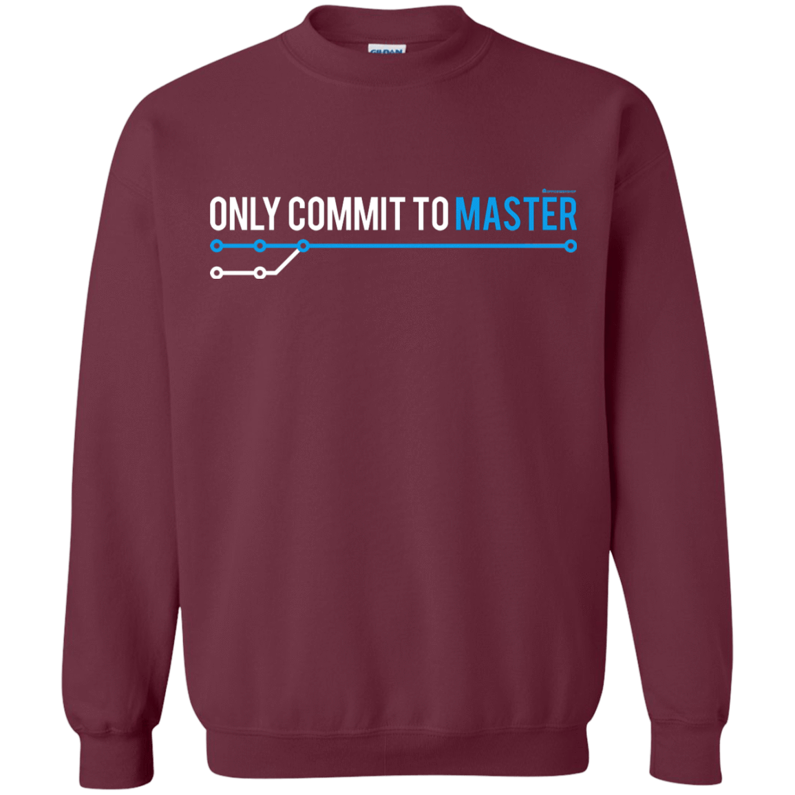 Sweatshirts Maroon / Small Only Commit To Master Crewneck Sweatshirt