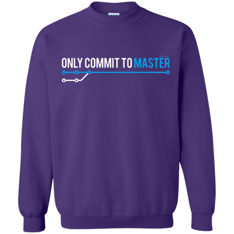 Sweatshirts Purple / Small Only Commit To Master Crewneck Sweatshirt