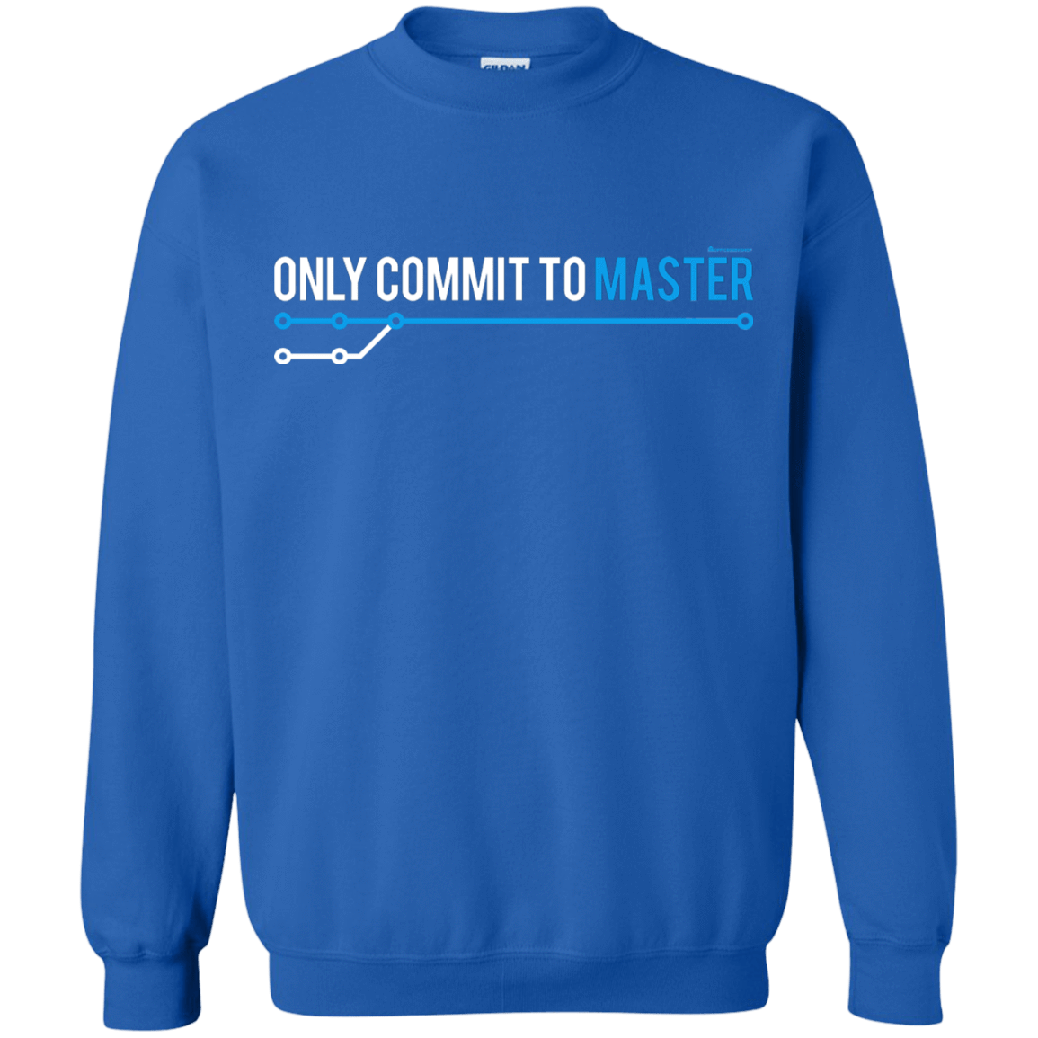 Sweatshirts Royal / Small Only Commit To Master Crewneck Sweatshirt