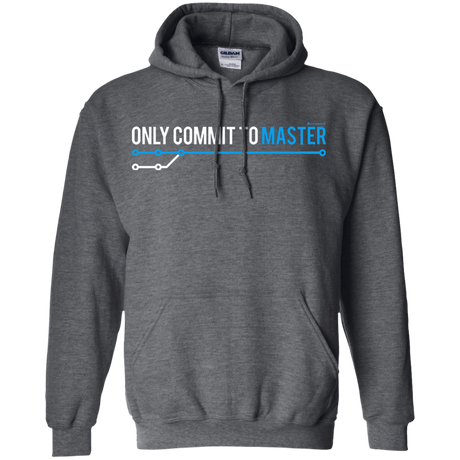 Sweatshirts Dark Heather / Small Only Commit To Master Pullover Hoodie