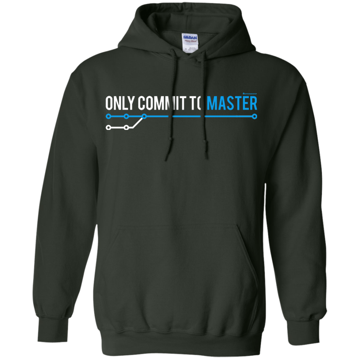 Sweatshirts Forest Green / Small Only Commit To Master Pullover Hoodie