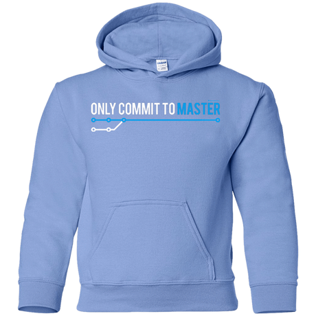 Sweatshirts Carolina Blue / YS Only Commit To Master Youth Hoodie