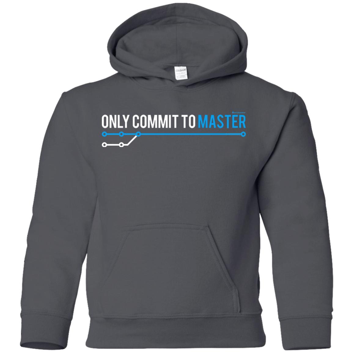 Sweatshirts Charcoal / YS Only Commit To Master Youth Hoodie