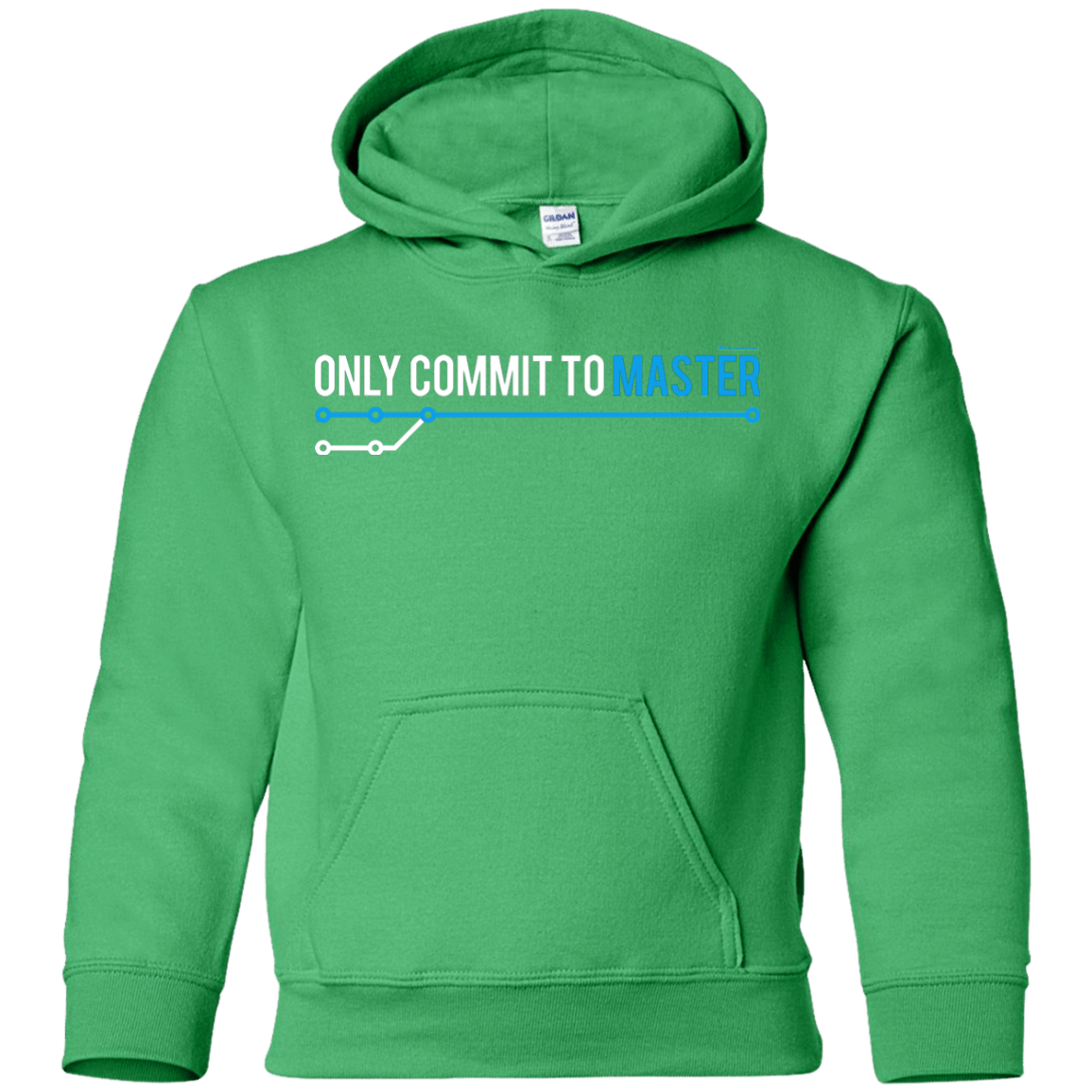 Sweatshirts Irish Green / YS Only Commit To Master Youth Hoodie