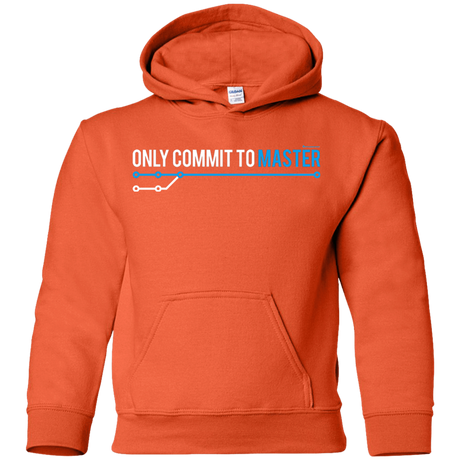 Sweatshirts Orange / YS Only Commit To Master Youth Hoodie