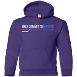 Sweatshirts Purple / YS Only Commit To Master Youth Hoodie