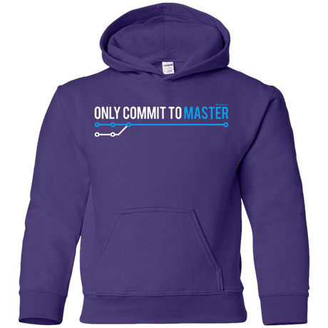 Sweatshirts Purple / YS Only Commit To Master Youth Hoodie