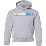 Sweatshirts Sport Grey / YS Only Commit To Master Youth Hoodie