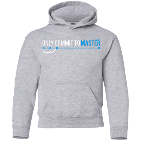 Sweatshirts Sport Grey / YS Only Commit To Master Youth Hoodie