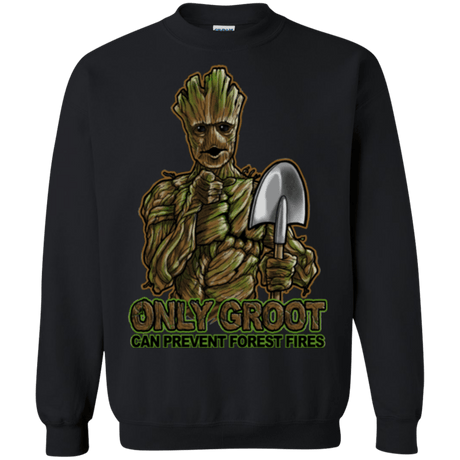 Sweatshirts Black / Small Only Groot Crewneck Sweatshirt