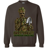 Sweatshirts Dark Chocolate / Small Only Groot Crewneck Sweatshirt