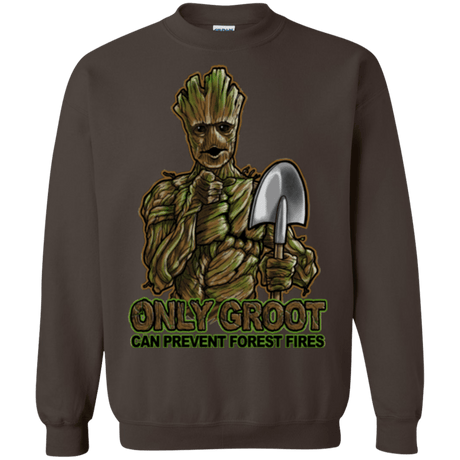 Sweatshirts Dark Chocolate / Small Only Groot Crewneck Sweatshirt