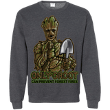 Sweatshirts Dark Heather / Small Only Groot Crewneck Sweatshirt