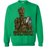 Sweatshirts Irish Green / Small Only Groot Crewneck Sweatshirt