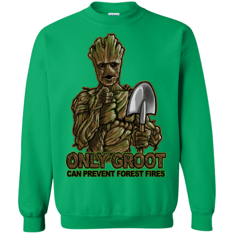 Sweatshirts Irish Green / Small Only Groot Crewneck Sweatshirt