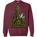 Sweatshirts Maroon / Small Only Groot Crewneck Sweatshirt