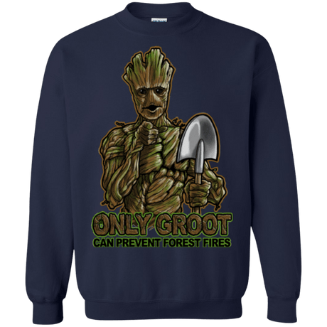 Sweatshirts Navy / Small Only Groot Crewneck Sweatshirt