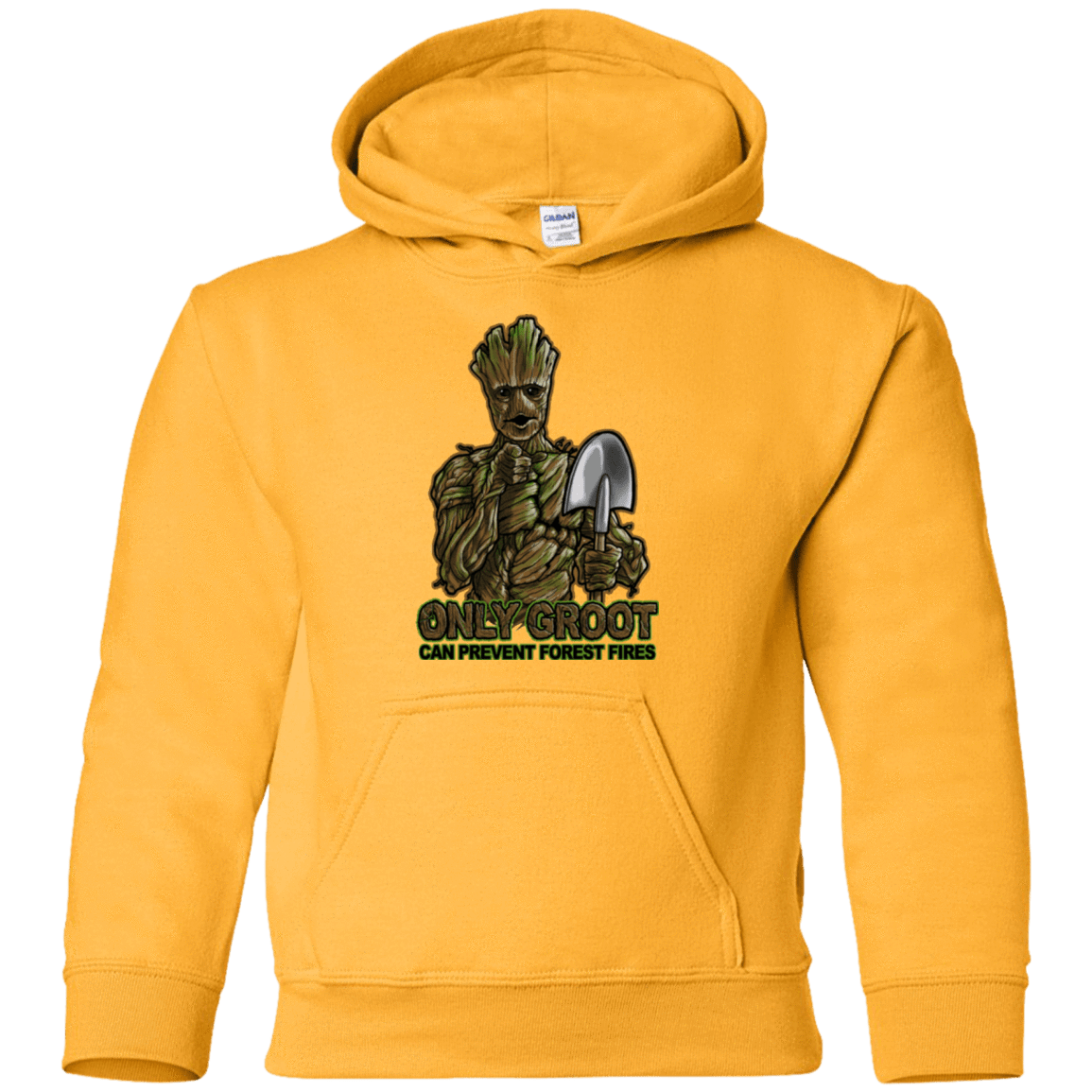 Sweatshirts Gold / YS Only Groot Youth Hoodie