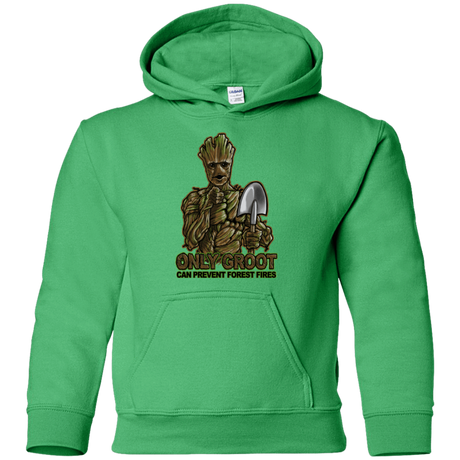 Sweatshirts Irish Green / YS Only Groot Youth Hoodie