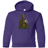Sweatshirts Purple / YS Only Groot Youth Hoodie