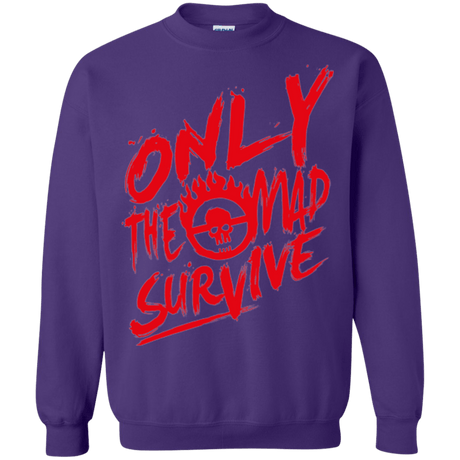 Sweatshirts Purple / Small Only The Mad Red Crewneck Sweatshirt