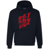 Sweatshirts Navy / Small Only The Mad Red Premium Fleece Hoodie