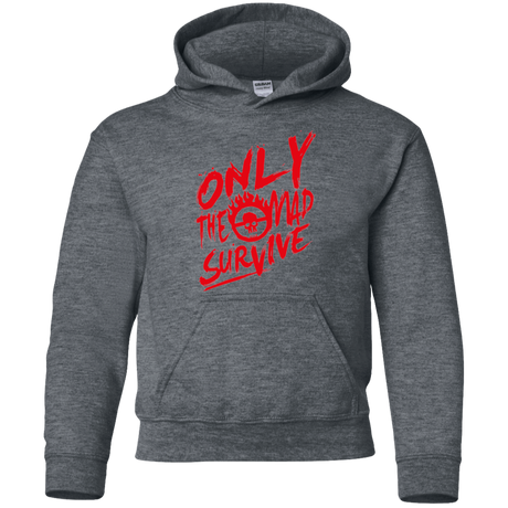 Sweatshirts Dark Heather / YS Only The Mad Red Youth Hoodie