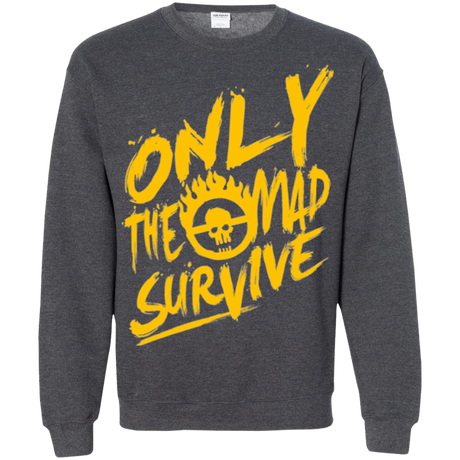 Sweatshirts Dark Heather / Small Only The Mad Yellow Crewneck Sweatshirt