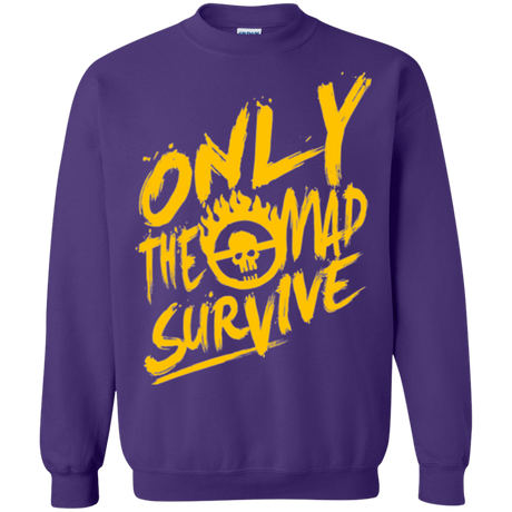 Sweatshirts Purple / Small Only The Mad Yellow Crewneck Sweatshirt
