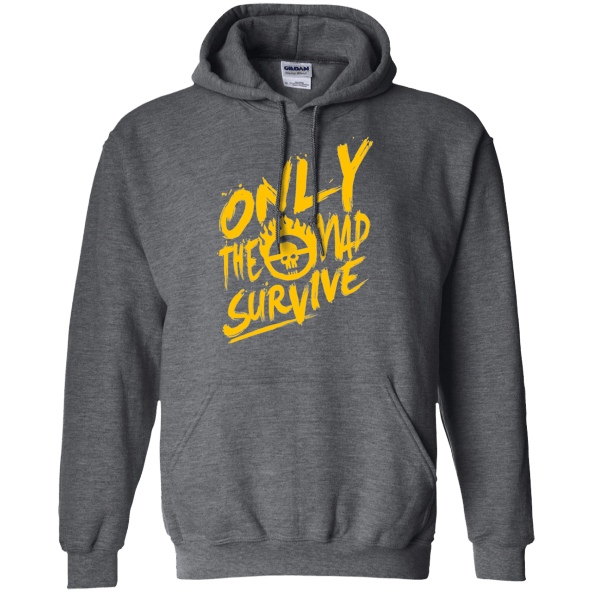 Sweatshirts Dark Heather / Small Only The Mad Yellow Pullover Hoodie