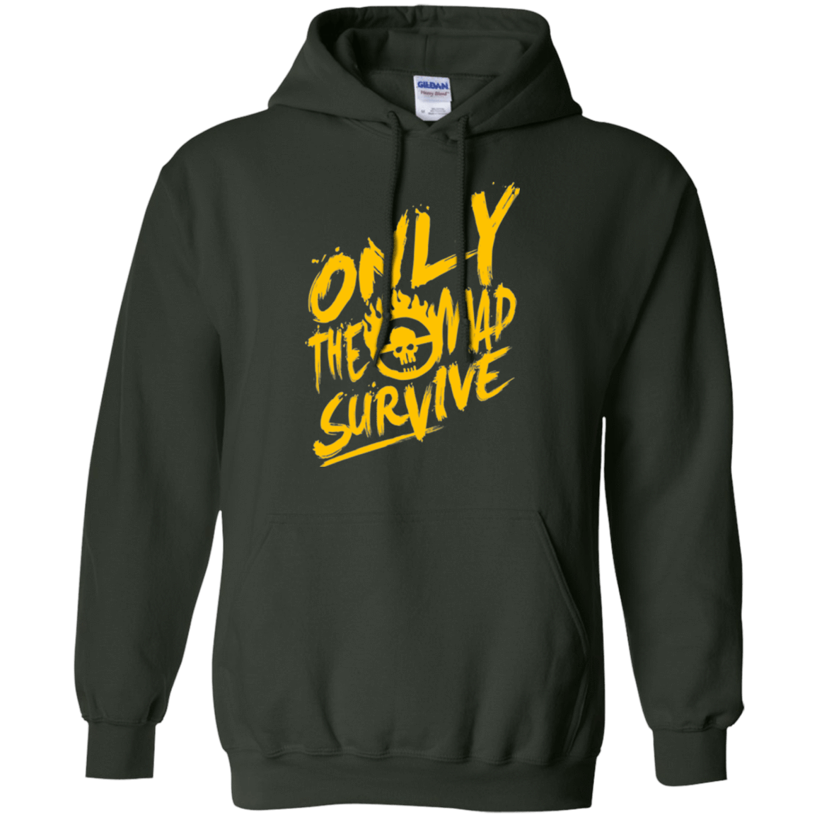 Sweatshirts Forest Green / Small Only The Mad Yellow Pullover Hoodie