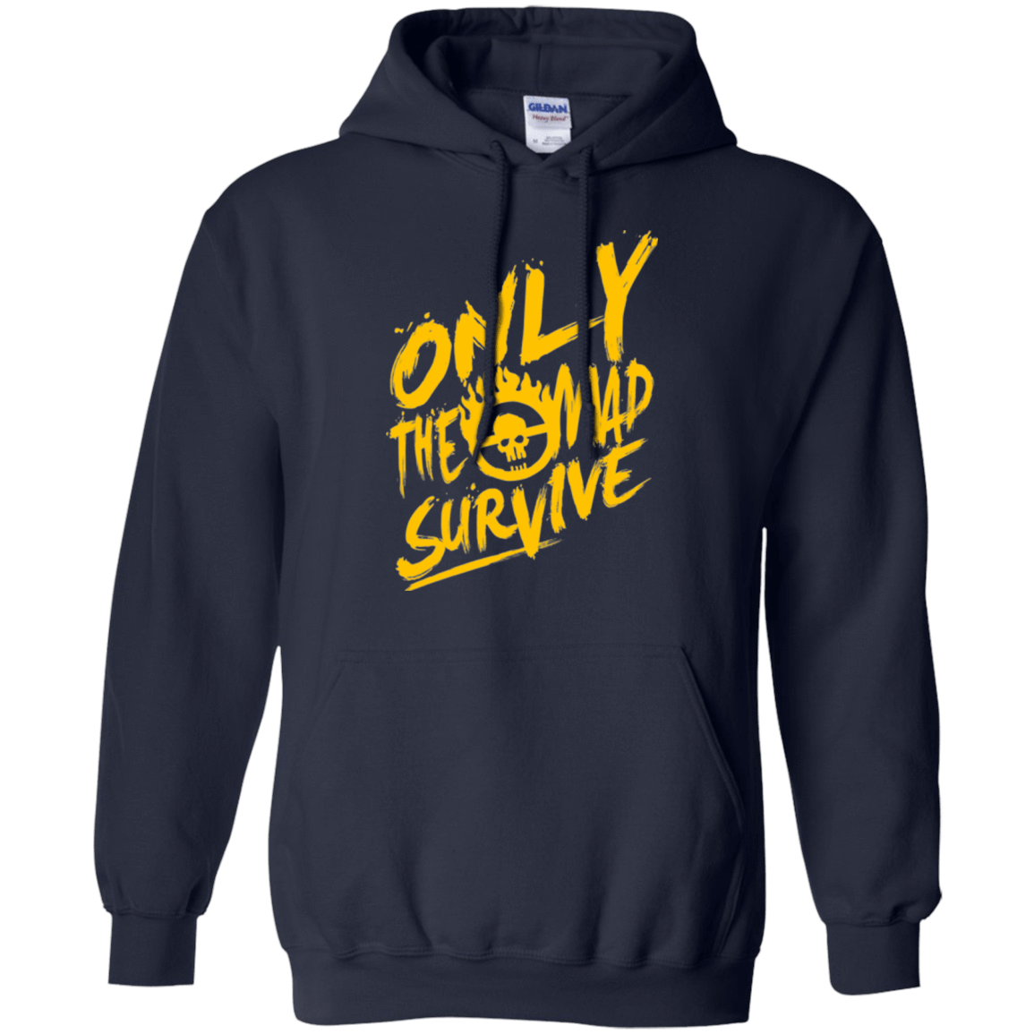Sweatshirts Navy / Small Only The Mad Yellow Pullover Hoodie