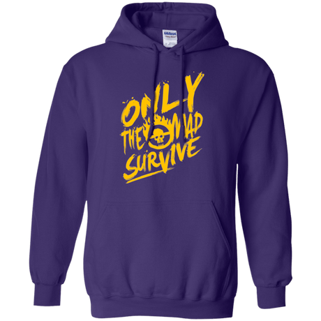 Sweatshirts Purple / Small Only The Mad Yellow Pullover Hoodie