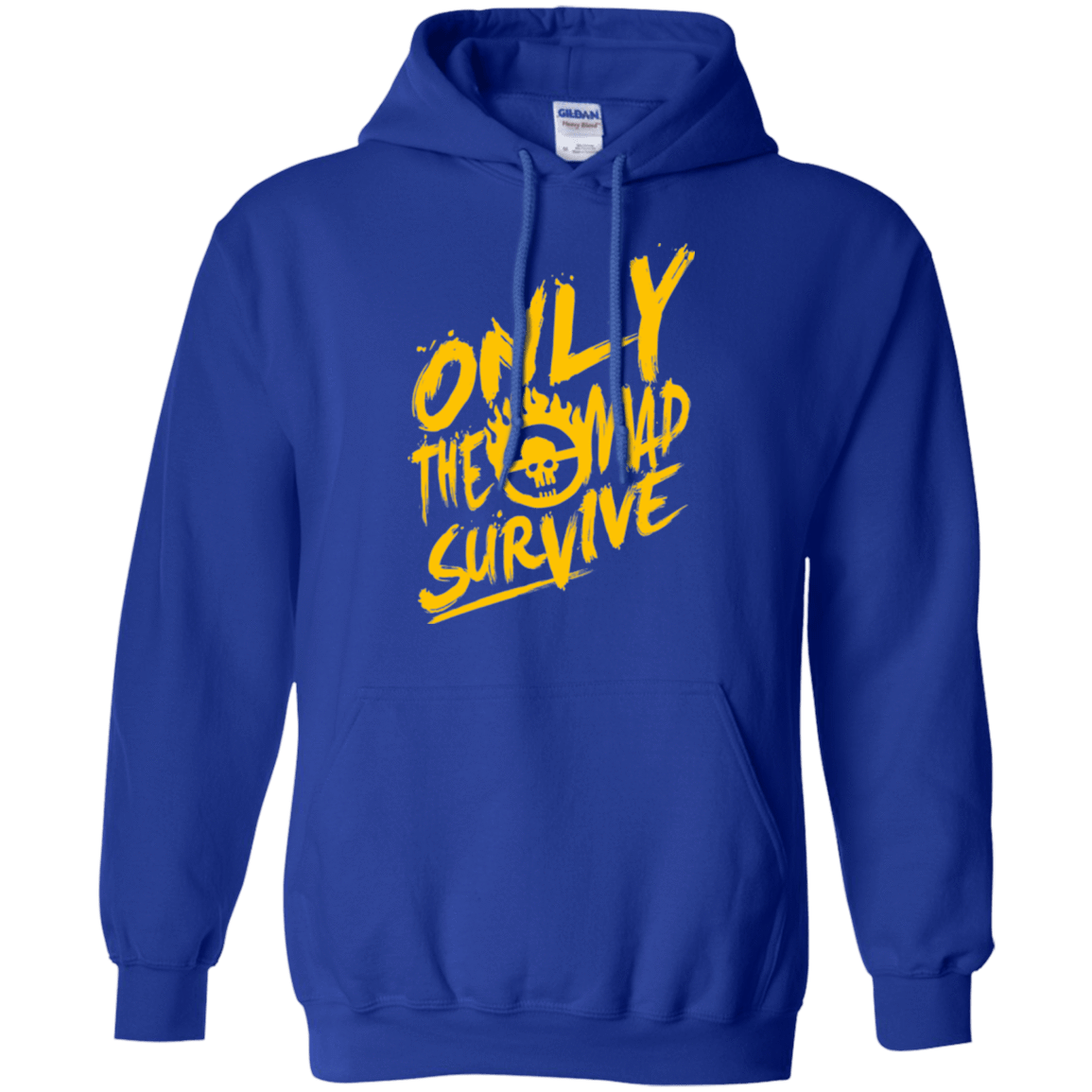 Sweatshirts Royal / Small Only The Mad Yellow Pullover Hoodie