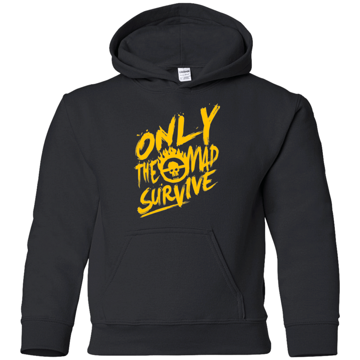 Sweatshirts Black / YS Only The Mad Yellow Youth Hoodie
