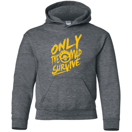 Sweatshirts Dark Heather / YS Only The Mad Yellow Youth Hoodie