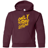 Sweatshirts Maroon / YS Only The Mad Yellow Youth Hoodie